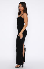 Break It Off Maxi Dress Black