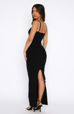 Break It Off Maxi Dress Black
