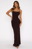 Wishing On Stars Maxi Dress Dark Chocolate