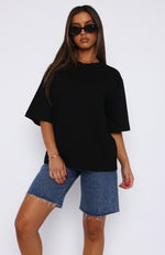 Let It Out Oversized Tee Black