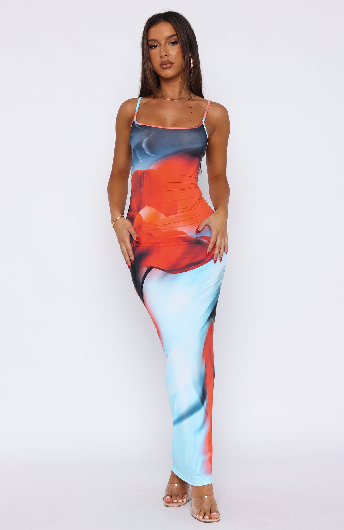 Feeling The Heat Maxi Dress Imperial Sapphire | White Fox Boutique