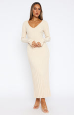 A New Direction Long Sleeve Maxi Dress Oat