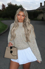 Ice Queen Knit Sweater Peppered Taupe