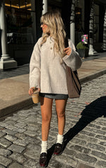 Winter's Chill Knit Sweater Oat