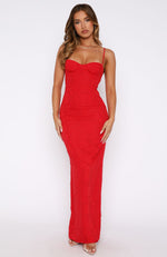 Poppy Dream Maxi Dress Red