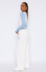 Star Of The Show Sweatpants White/Blue