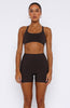 Endurance Scrunch High Waisted Shorts Espresso