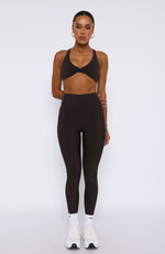 Go Getter High Waisted Leggings Espresso