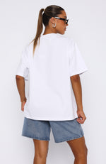 Running From You Oversized Tee White