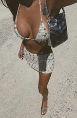 My Nirvana Crochet Mini Skirt Shell