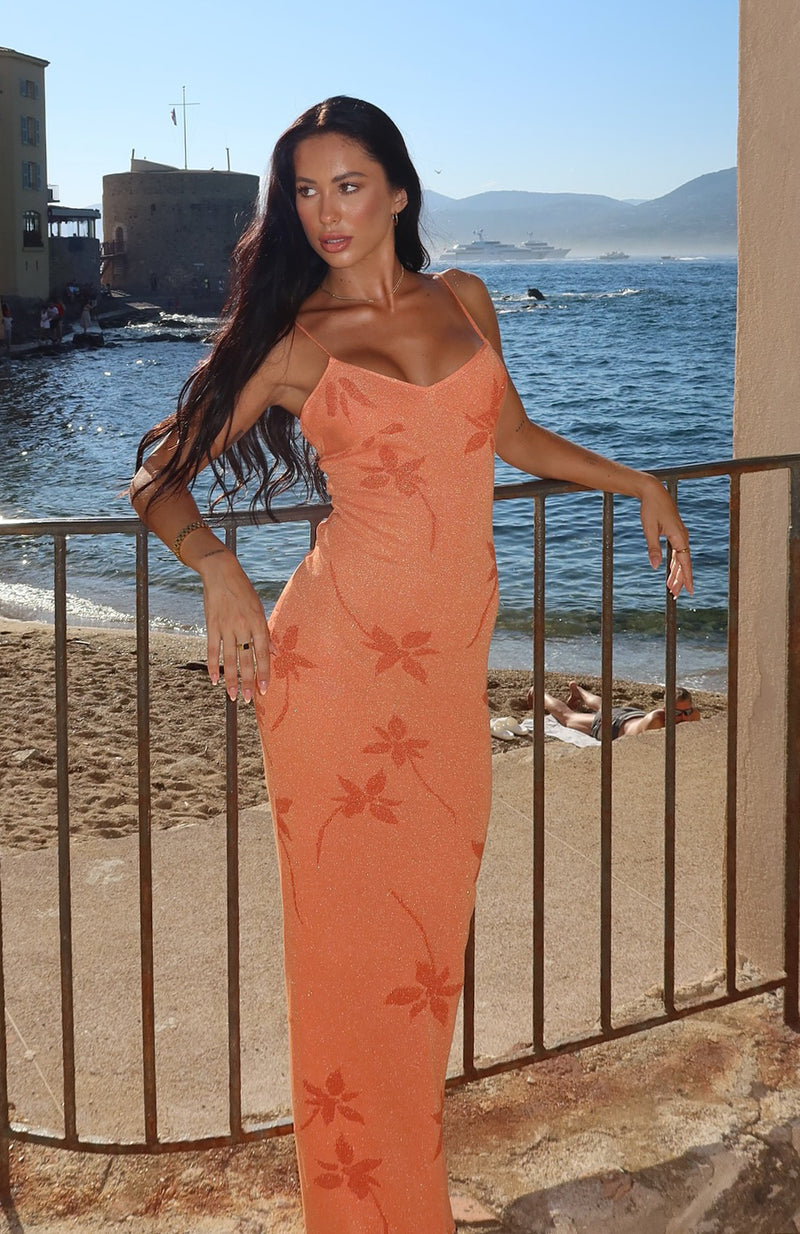 Trust Issues Maxi Dress Orange