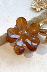 Pick The Flowers Hair Clip Brown