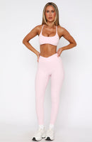 Ready Set Go Cross Front Leggings Ballet Pink