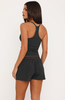 Snooze Mode Pyjama Top Charcoal Marle