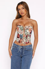 Dear Diary Bustier Floral