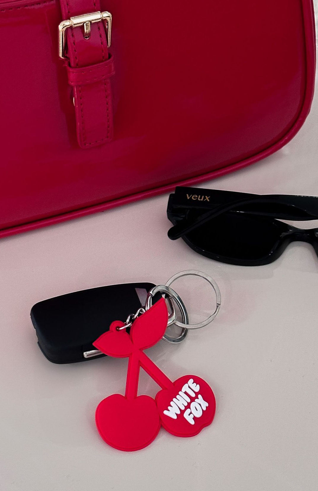 Cherry On Top Keychain Red | White Fox Boutique