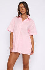 Bring You Out Button Up Shirt Pink