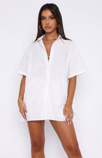 Bring You Out Button Up Shirt White