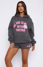 Always Better Together Oversized Hoodie Charcoal