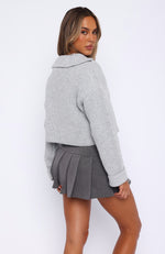 Cosy Embrace Knit Sweater Grey Marle