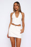 Power Hour Mini Skirt Off White