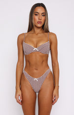 Seashell Bottoms Choc Gingham