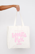 Balanced Tote Bag White/Pink