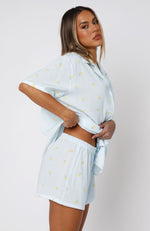 Offline Pyjama Set Blue Meadow Stripe