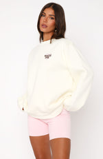 Want You For Life Oversized Sweater Cream