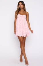 Coral Sands Strapless Mini Dress Pink