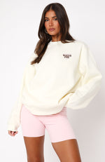 Want You For Life Oversized Sweater Cream