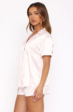 Dreamscape Satin Pyjama Set Baby Pink