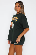 That Island Time Oversized Tee Dark Green