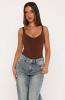 Quiet Confidence Bodysuit Chocolate