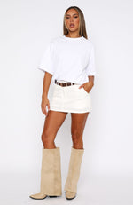 The Right One Mini Skort White