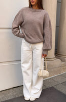 Sashi Knit Sweater Pebble