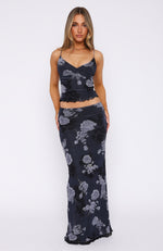 Around My Finger Maxi Skirt Watercolour Bouquet