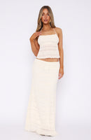 Hold Out Maxi Skirt Cream