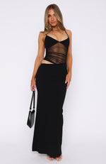 Call Me Up Maxi Dress Black