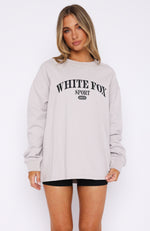 Stand With You Long Sleeve Oversized Tee Moon