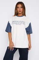 Fearlessly Flying Oversized Tee White