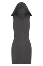 Out Of My Head Knit Mini Dress Charcoal
