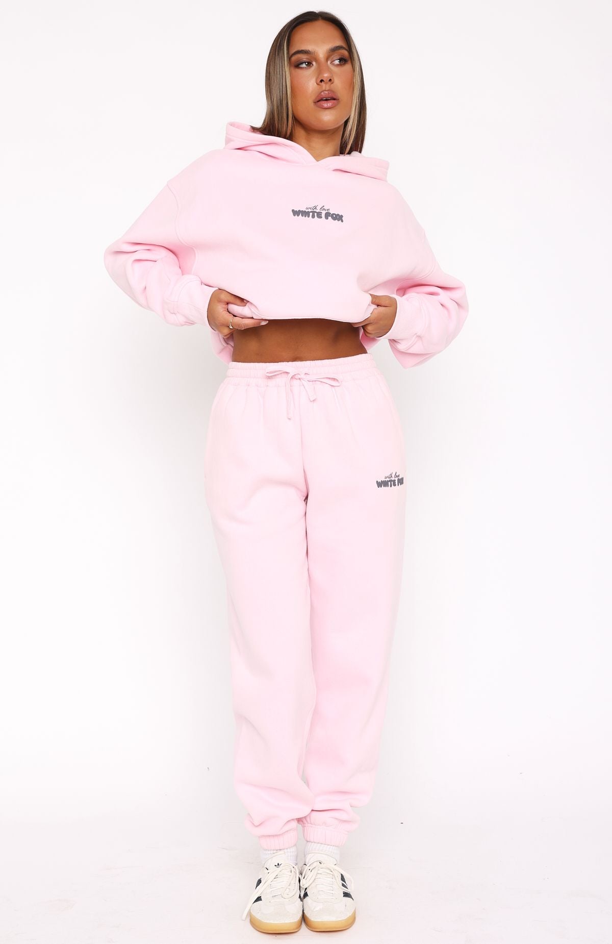 With Love In The Moment Sweatpants Pink | White Fox Boutique