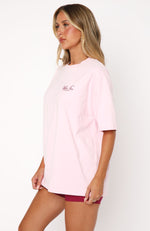 Health & Wellness Oversized Tee Pink