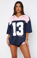 Don't Like To Lose Oversized Jersey Navy