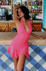 All I Wanted Was This Mini Dress Hot Pink