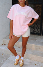 Athletics Era Oversized Tee Pink