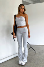 A Power Move Flare Pant Grey Marle
