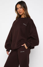 Test Drive Oversized Sweater Chocolate | White Fox Boutique