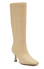 Johnson Knee High Boots Buttercream